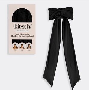 Kitsch Black Heatless Curling Headband